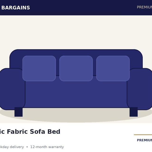Arctic Fabric Sofa Bed