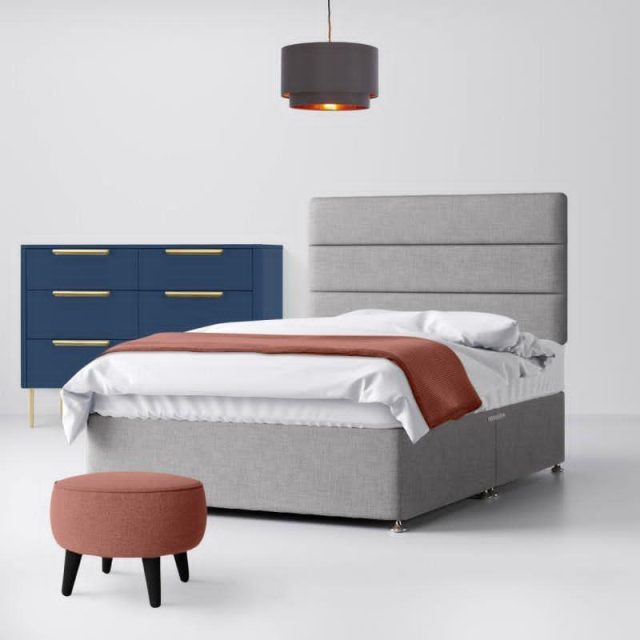 Horizontal Panel Divan Bed – Hybrid Mattress Included