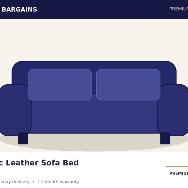 Isaac Leather Sofa Bed
