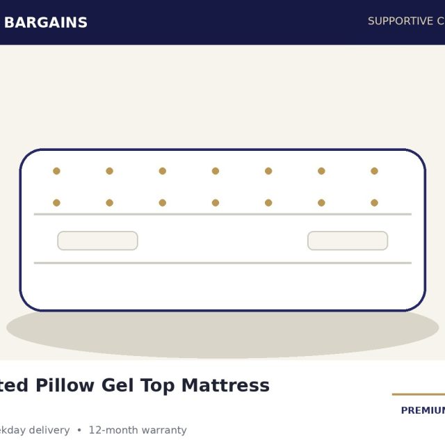 Quilted Pillow Gel Top Mattress