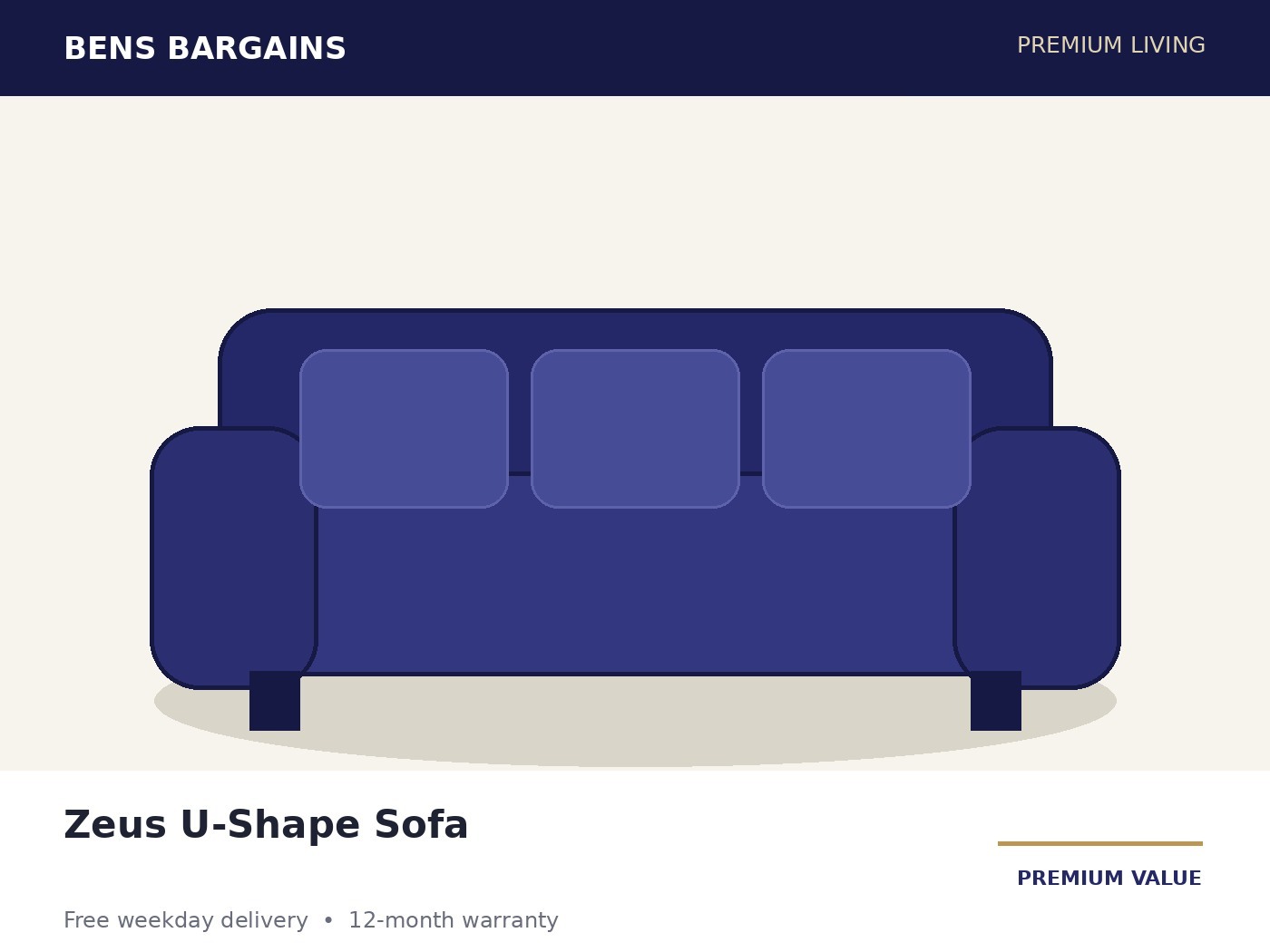 Zeus U-Shape Sofa